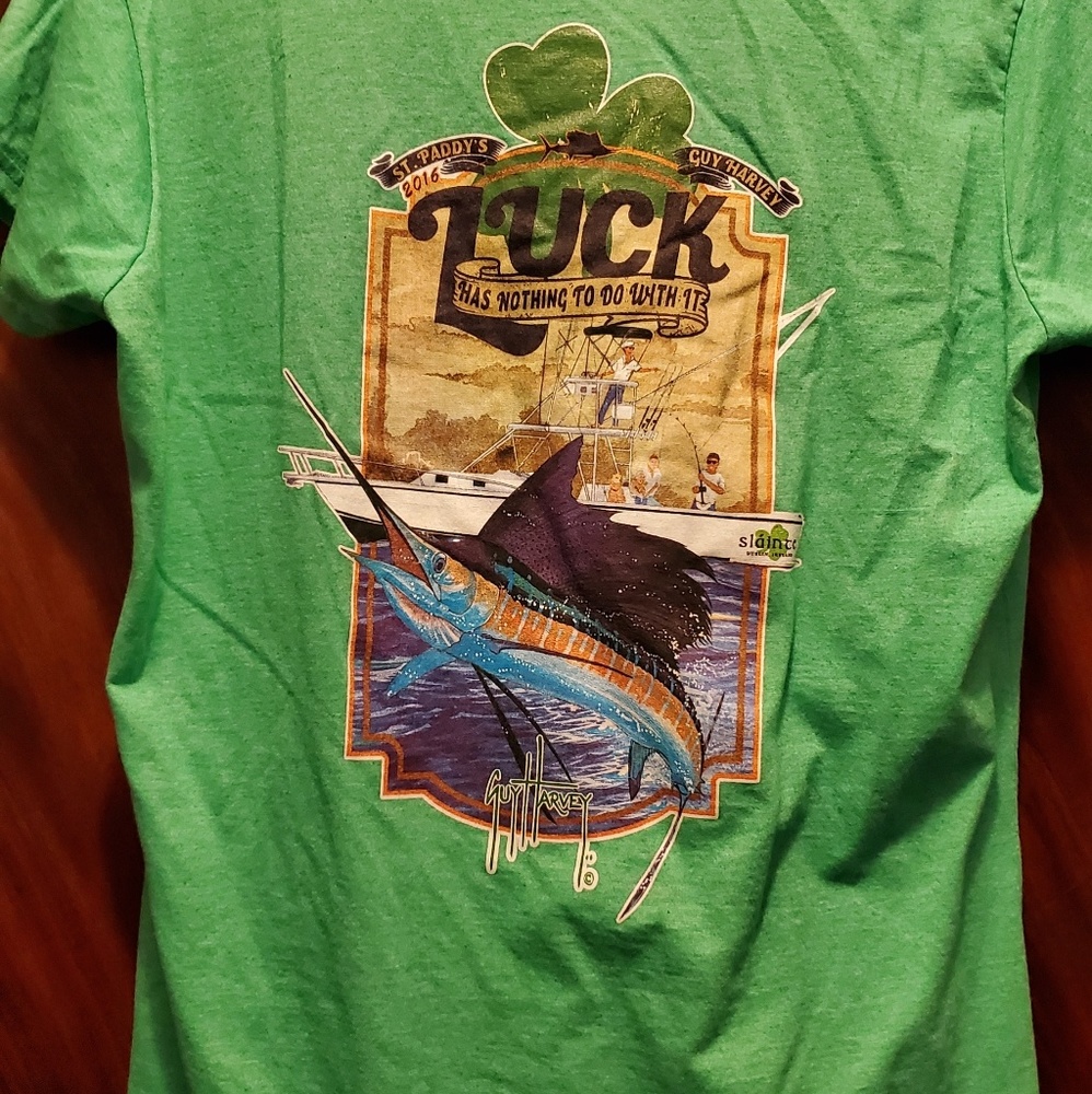 Guy Harvey Green Slainte St. Paddy’s Graphic Tee - Short Sleeve